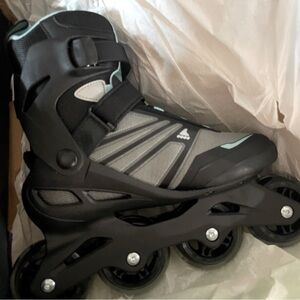 Black and Gray Roller Blades